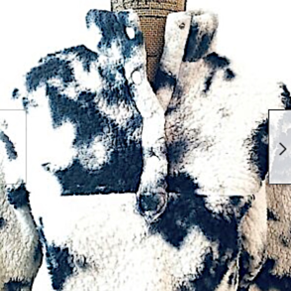 Wild Fable Women Teddy Jacket Sherpa White Blue XS - Picture 11 of 12